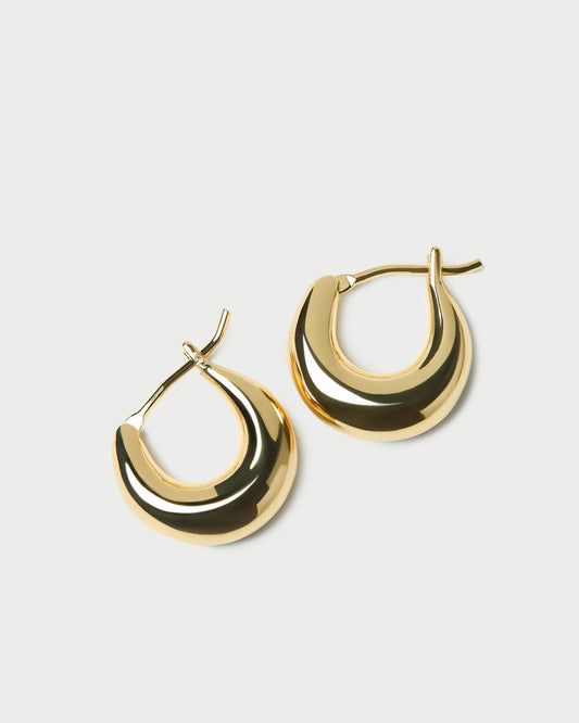 Adeline Gold Mini Dome Hoop Earring