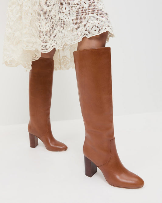 Goldy Safari Leather Tall Boot