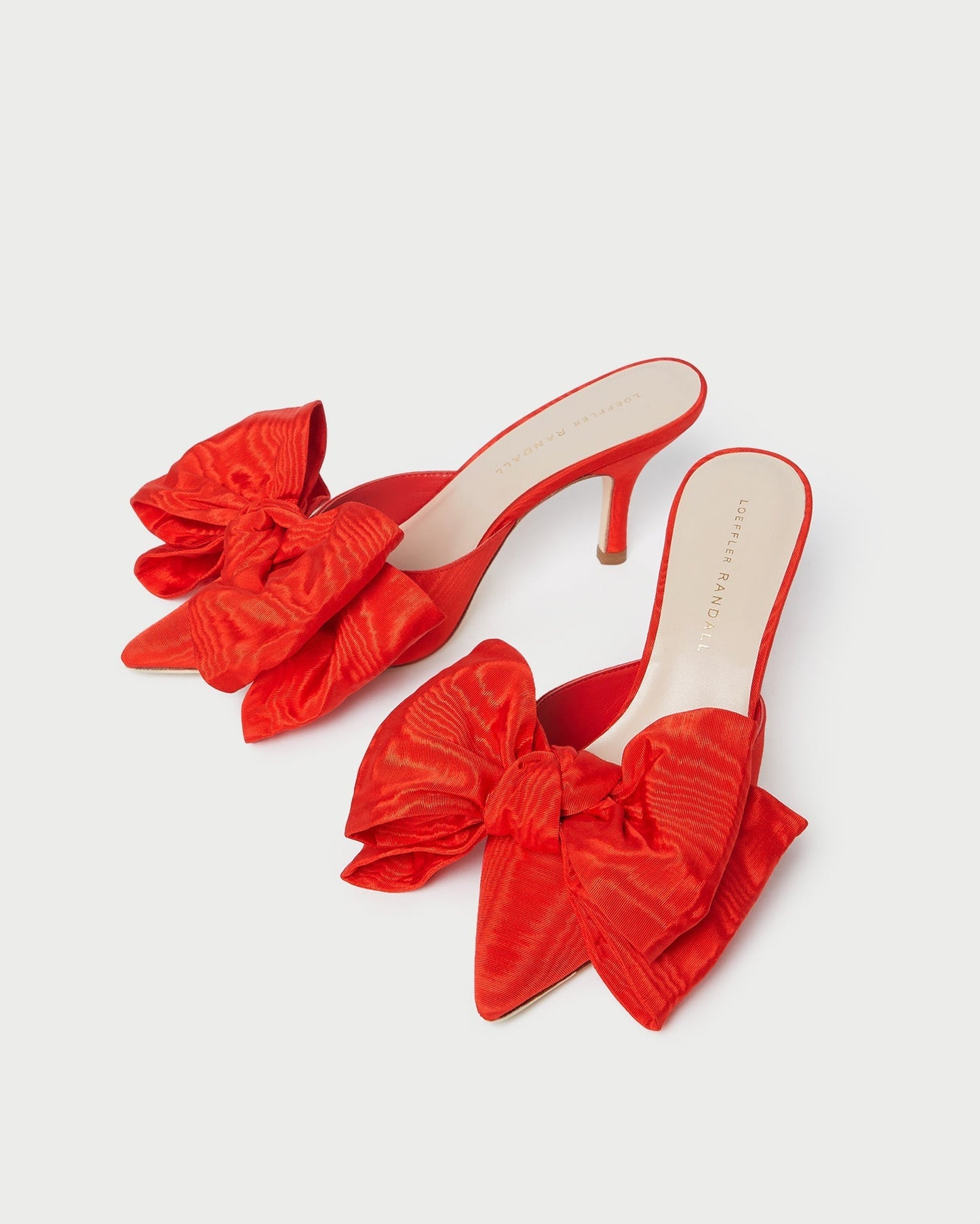 Margot Red Moiré Bow Mule