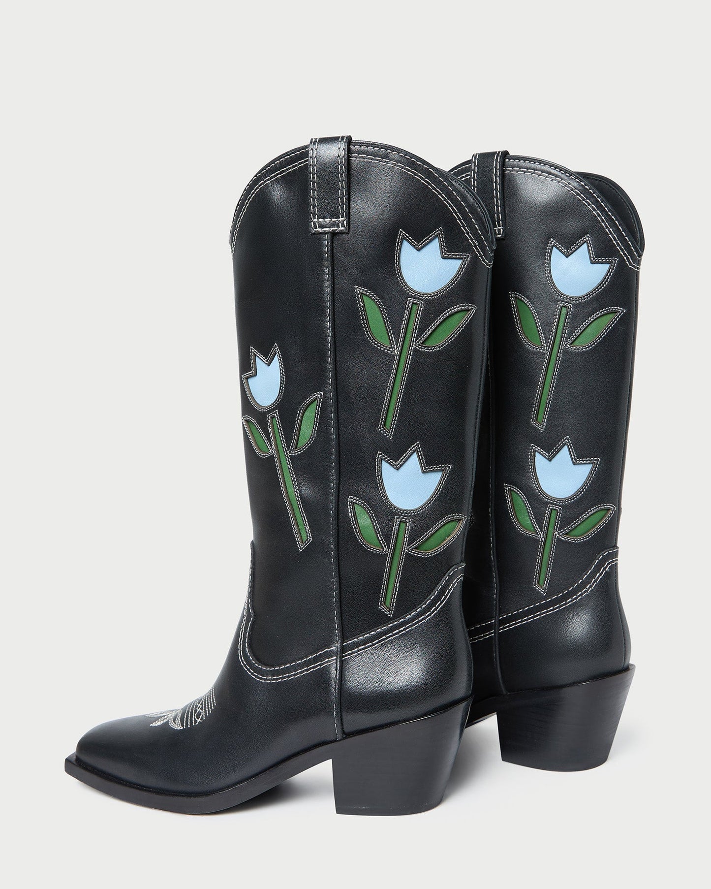 Wilder Black Tulip Leather Boot