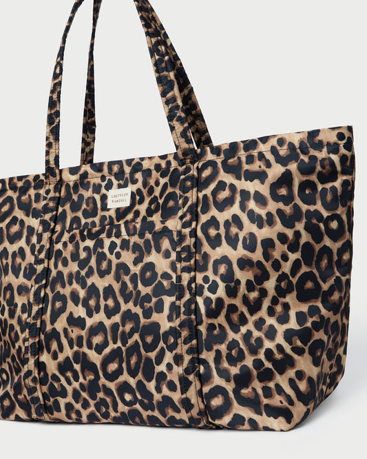 Dina Leopard Travel Tote