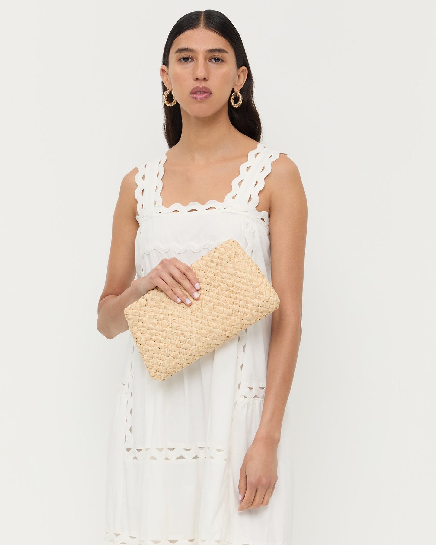 Aviva Natural Woven Straw Bag