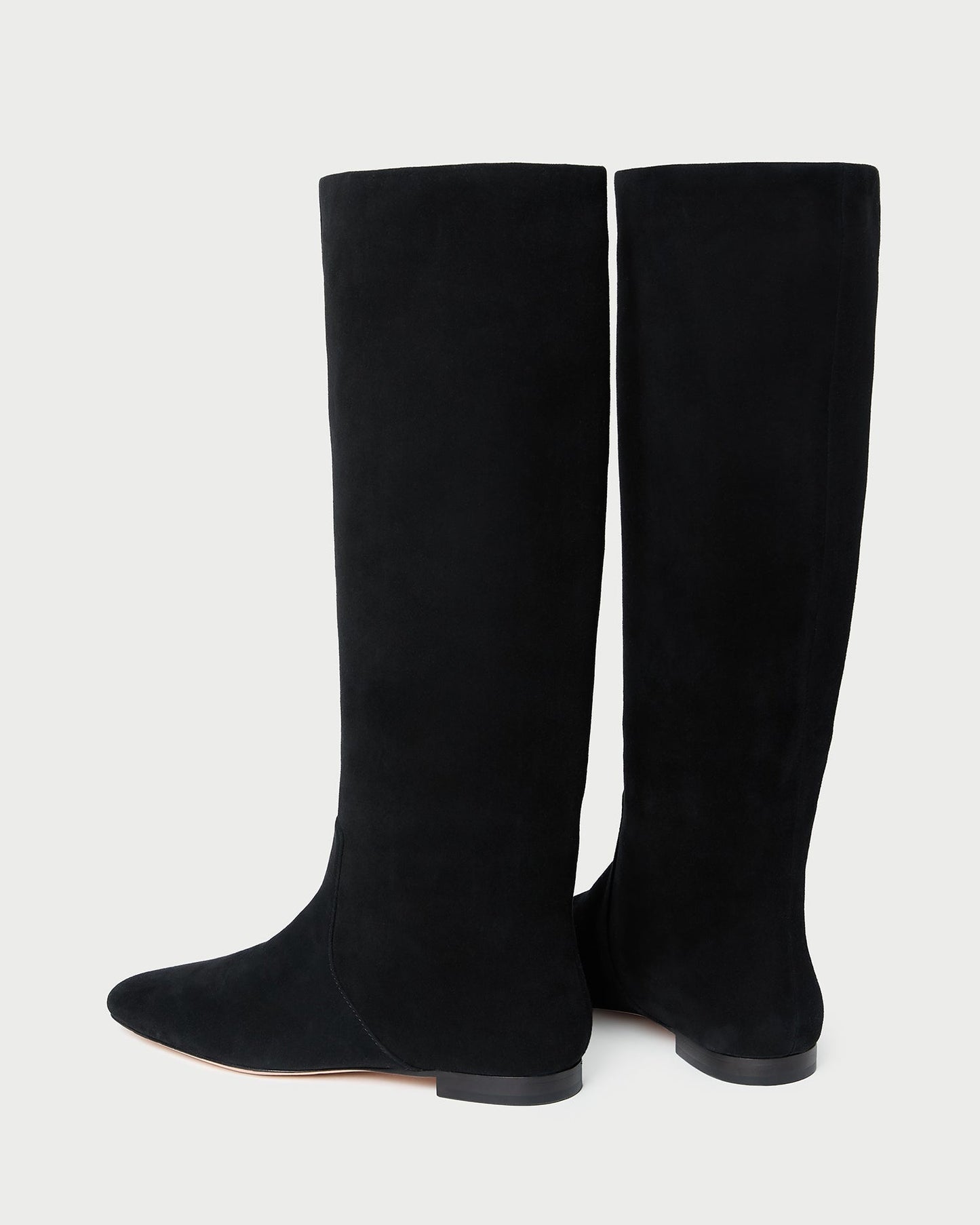 Lillian Black Suede Tall Boot