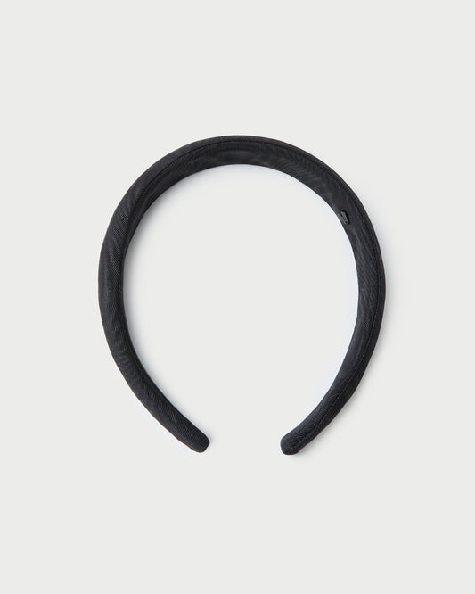 Marina Black Moiré Puffy Headband