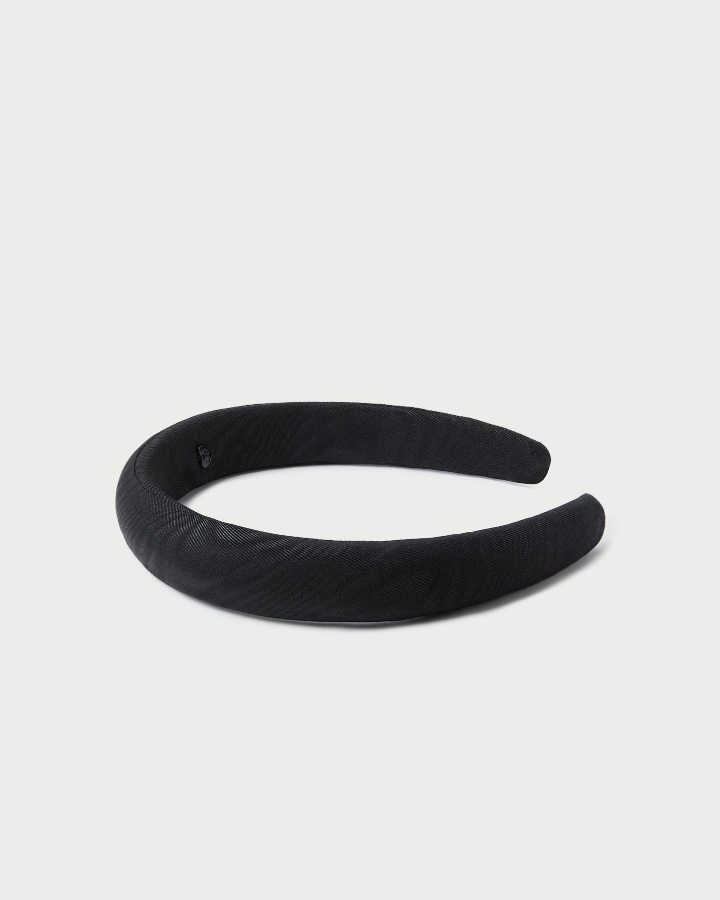 Marina Black Moiré Puffy Headband