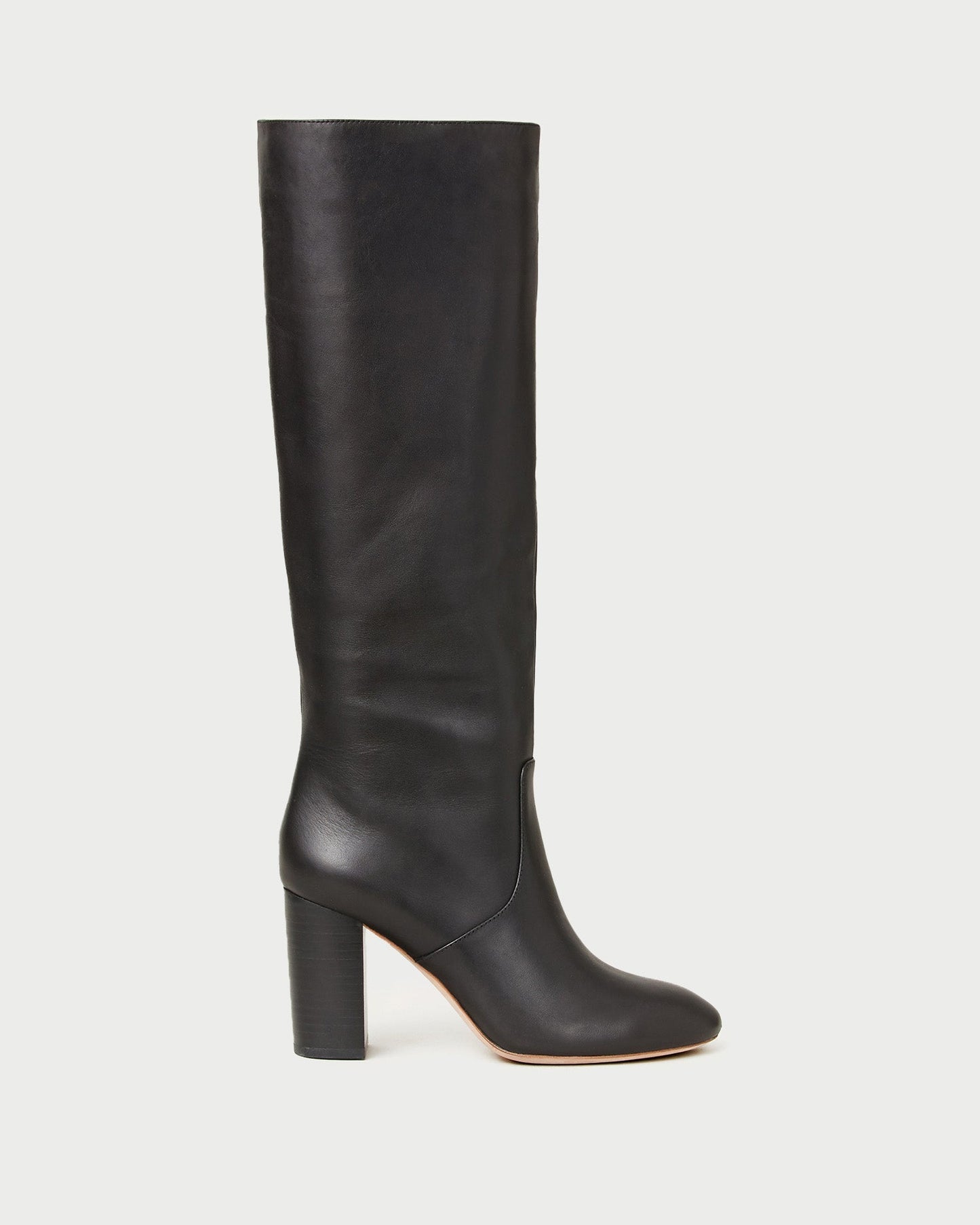 Goldy Black Leather Tall Boot
