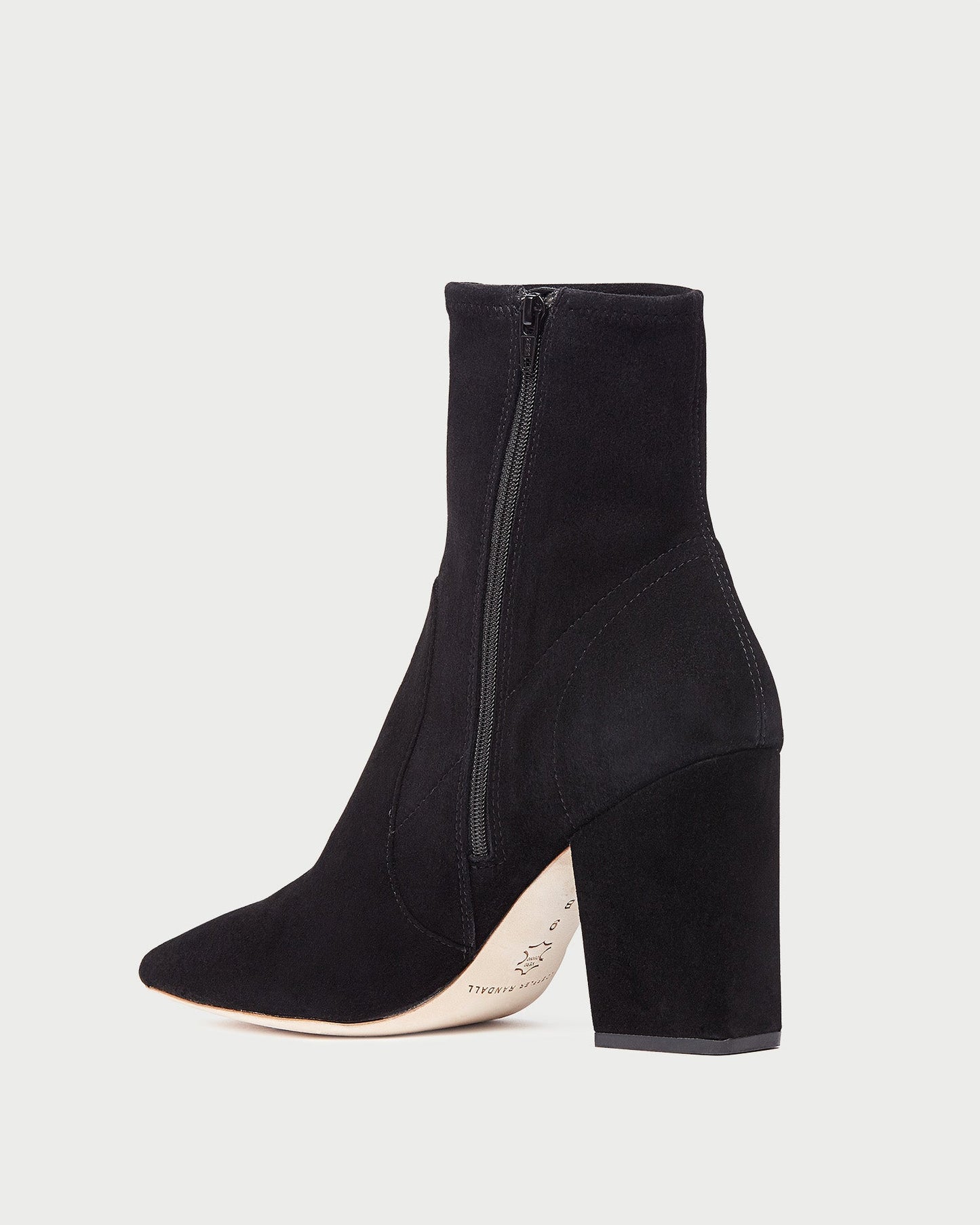 Isla Black Suede Ankle Bootie