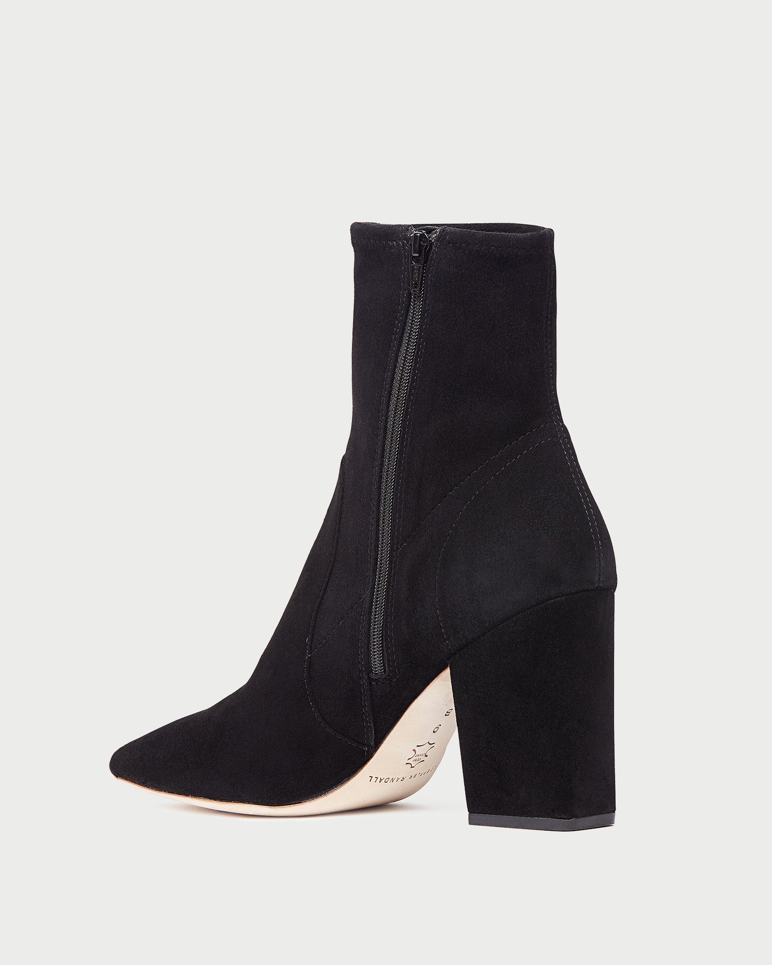 Isla Black Suede Ankle Bootie