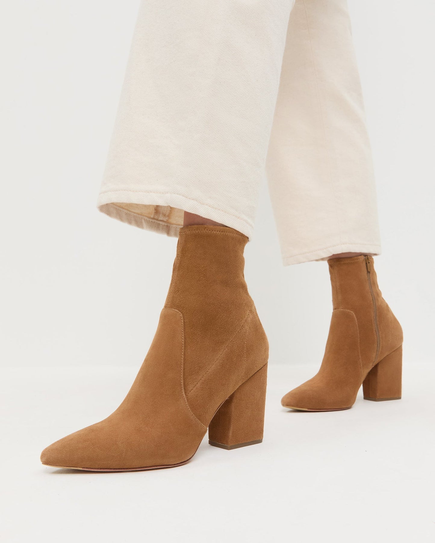Isla Cacao Suede Ankle Bootie