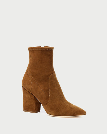 Isla Cacao Suede Ankle Bootie