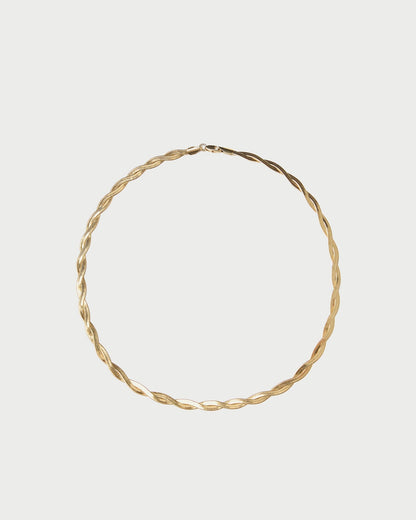 Kennedy Gold Twisted Chain Necklace