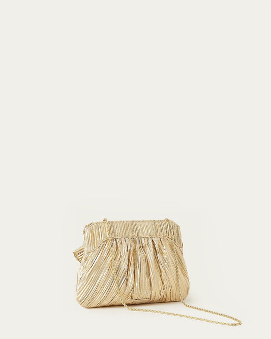 Rayne Gold Bow Clutch