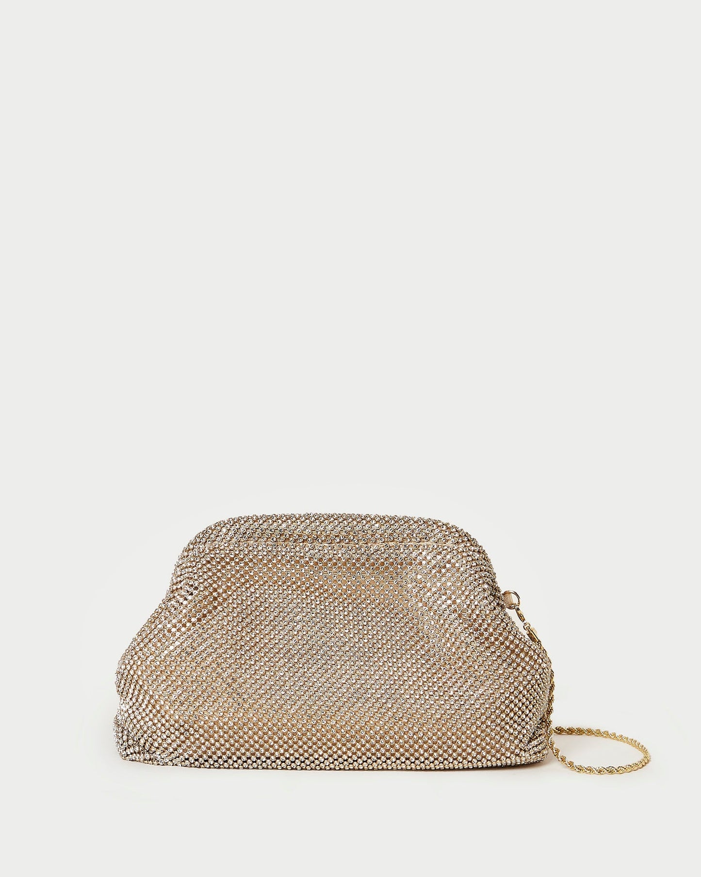 Doreen Gold Diamanté Frame Pouch