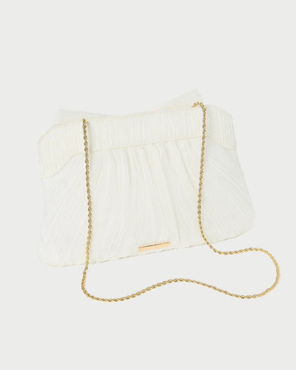 Rayne Pearl Bow Clutch