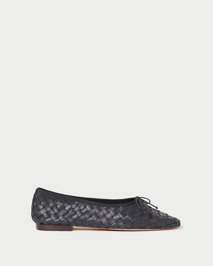 Landry Black Woven Ballet Flat