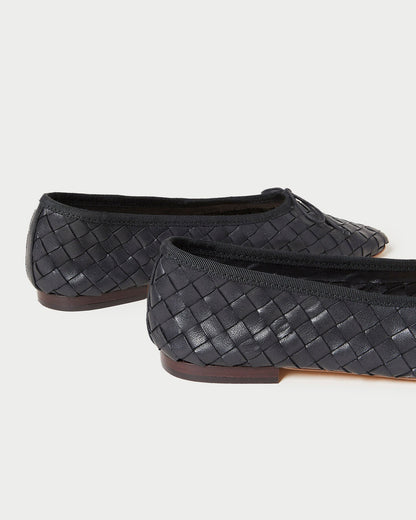 Landry Black Woven Ballet Flat