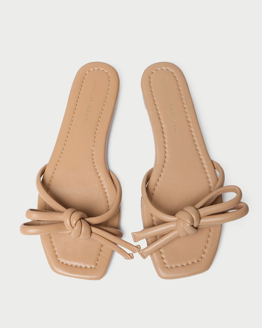 Hadley Dune Leather Bow Sandal