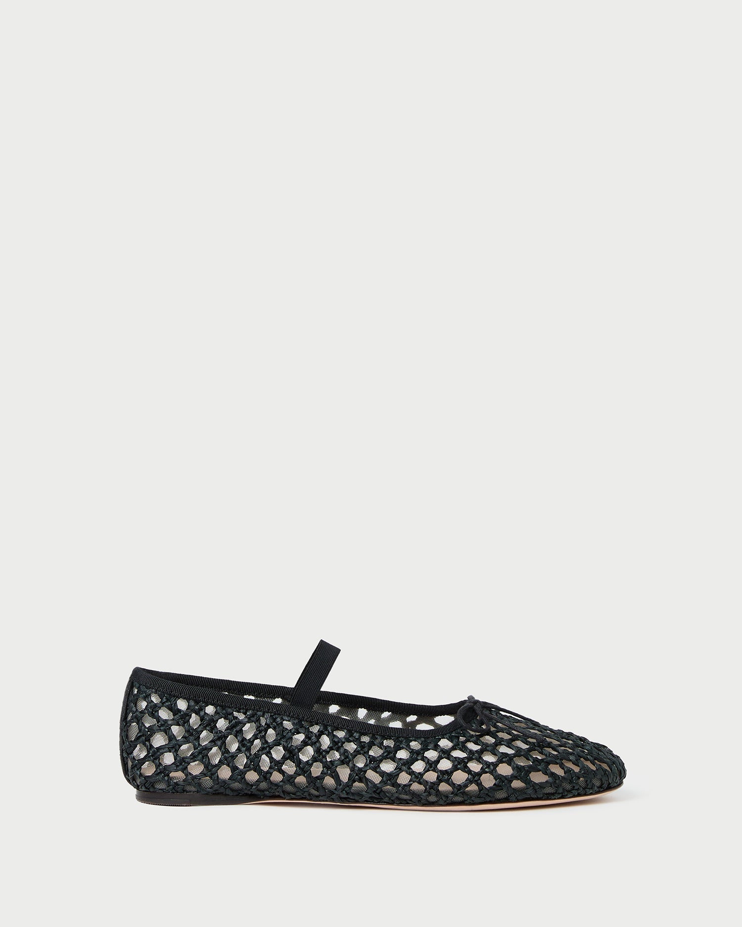 Leonie Black Crochet Ballet Flat
