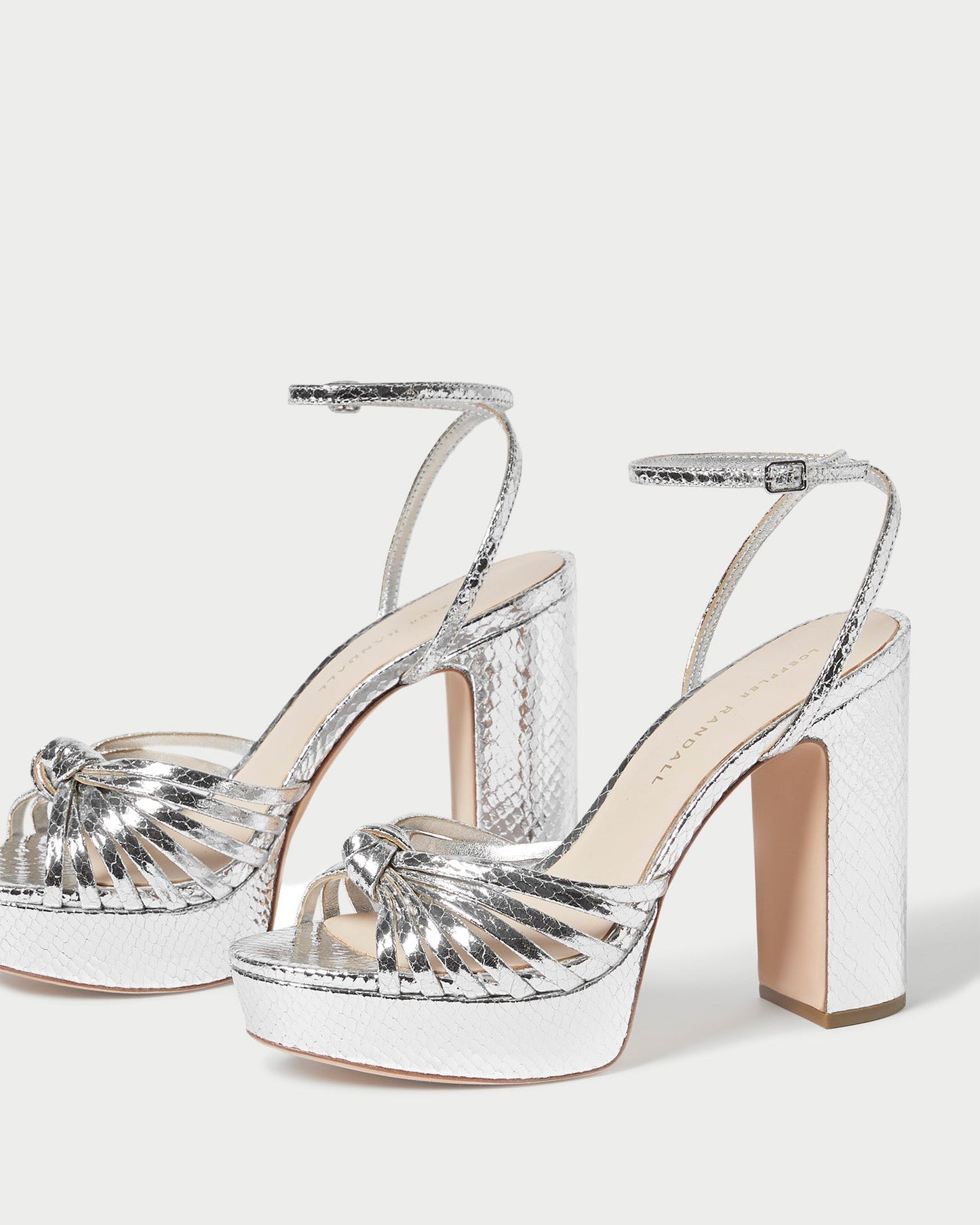Rivka Silver Knot Platform Sandal