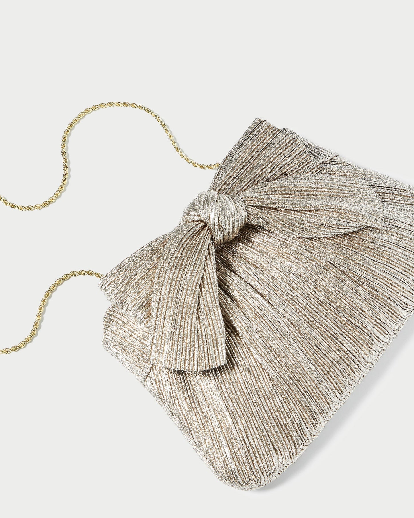 Rayne Champagne Bow Clutch
