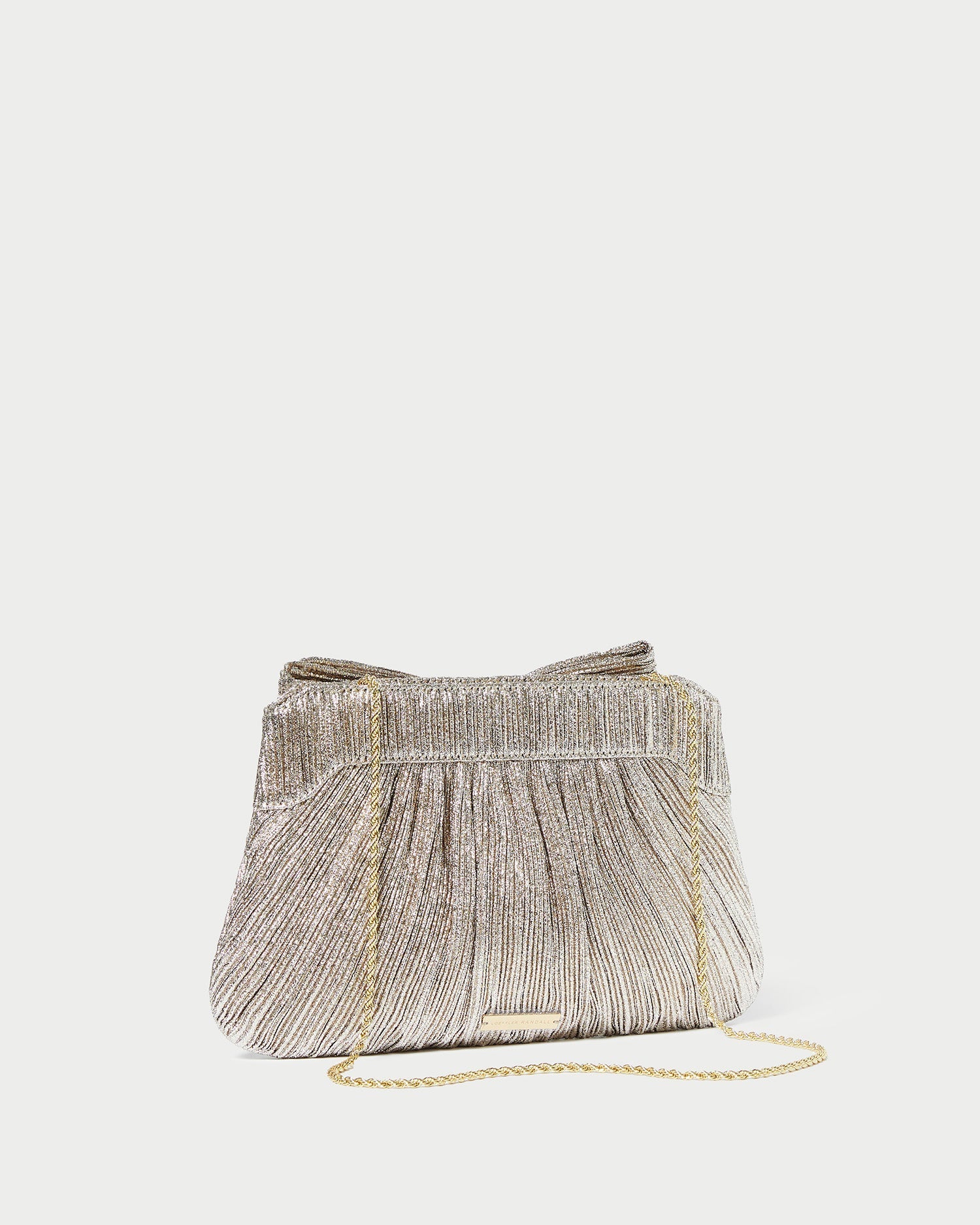 Rayne Champagne Bow Clutch