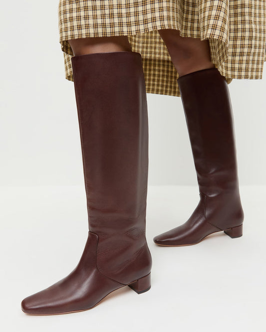 Indy Espresso Leather Tall Boot