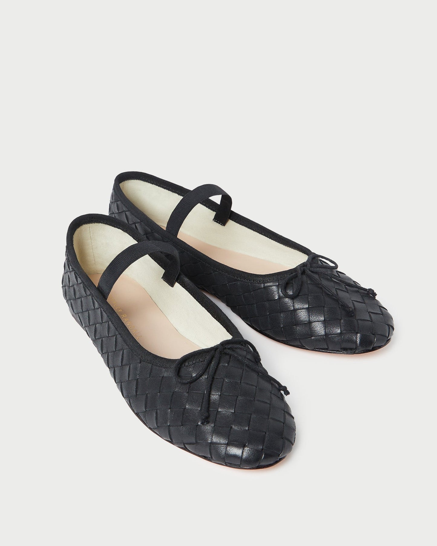 Leonie Black Woven Ballet Flat