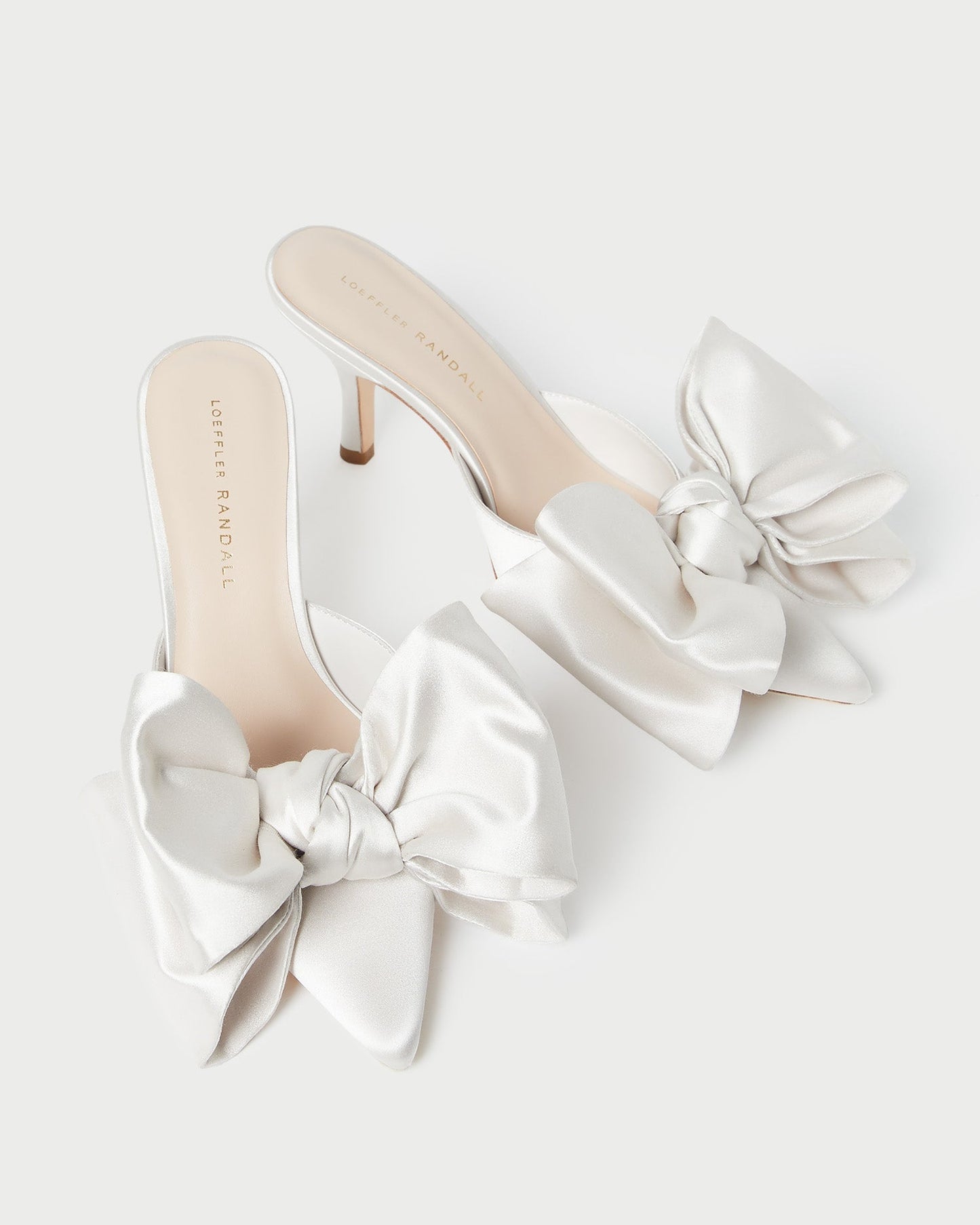 Margot Cream Satin Bow Mule