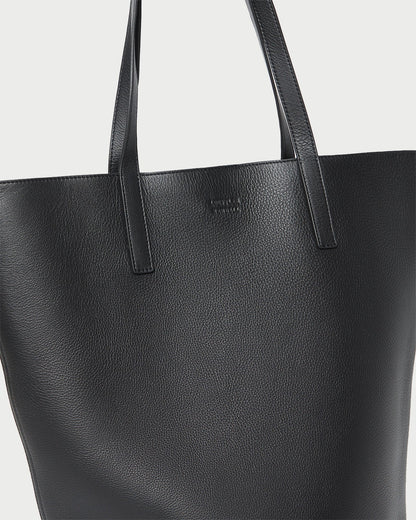 Walker Black Pebbled Leather Tote