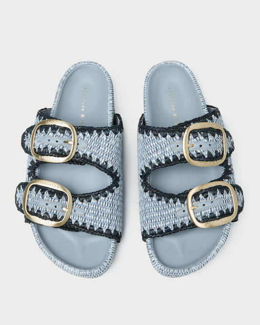 Theo Blue Two-Band Sandal