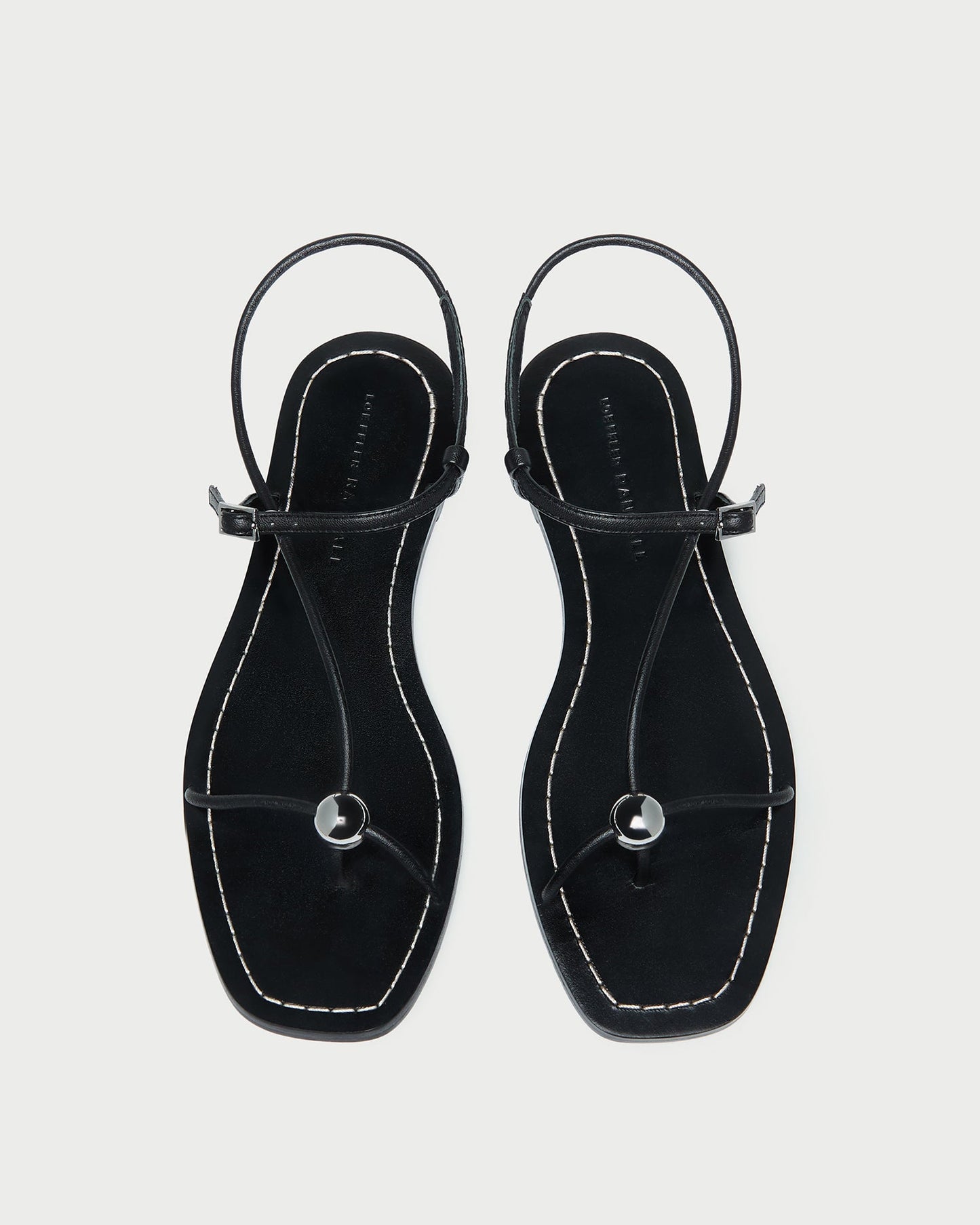 Lara Black Leather Sandal