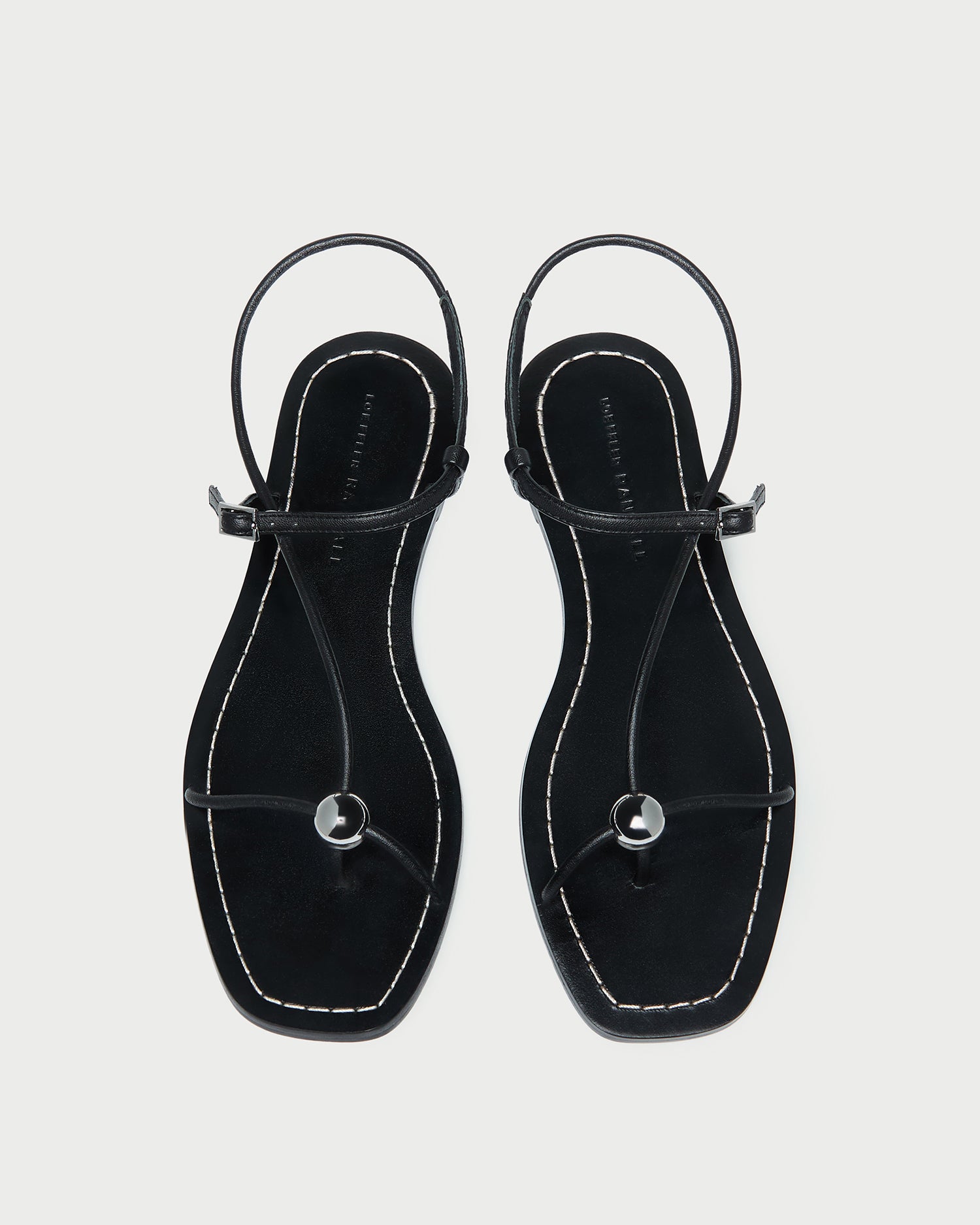 Lara Black Leather Sandal