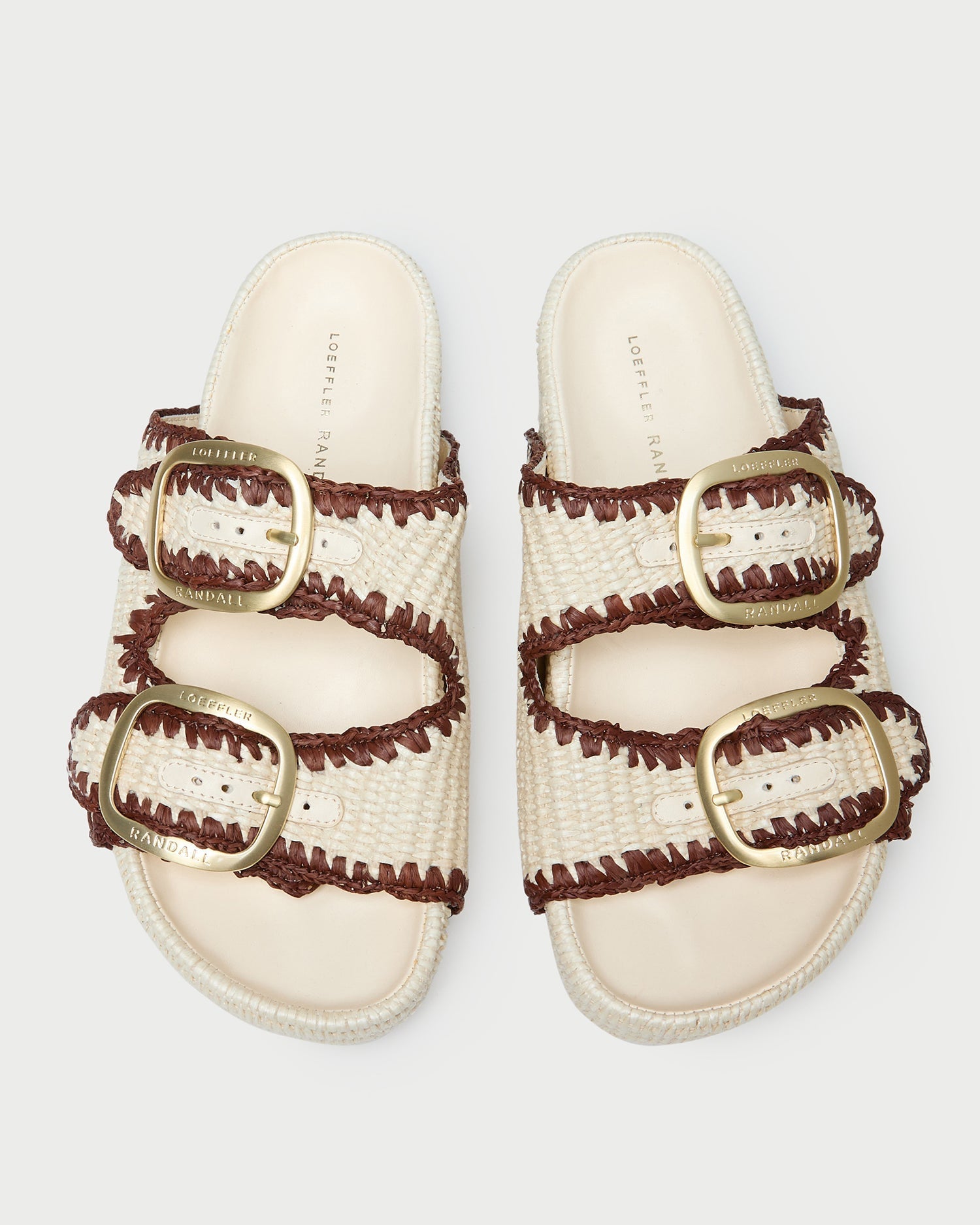 Theo Cream Two-Band Sandal
