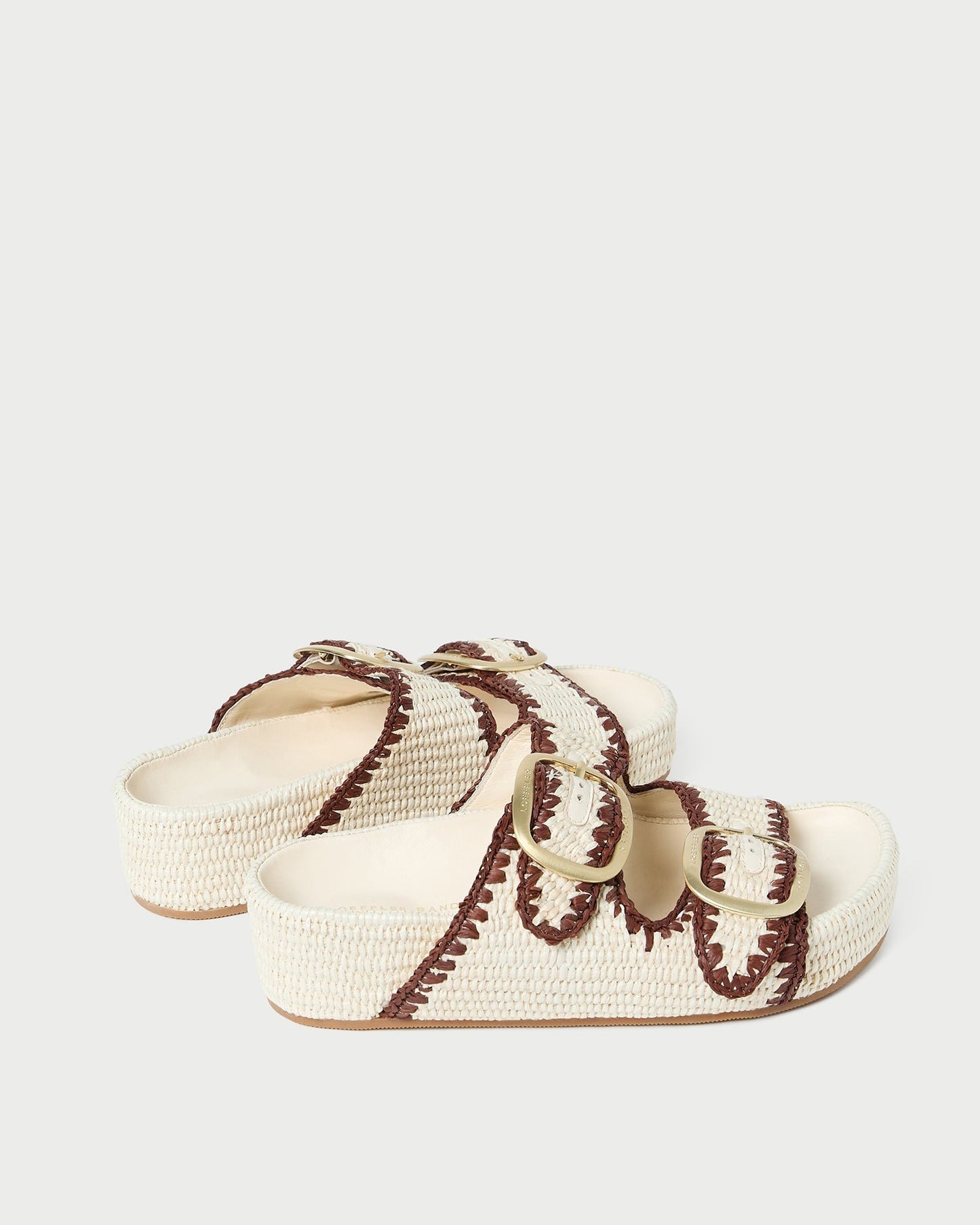 Theo Cream Two-Band Sandal
