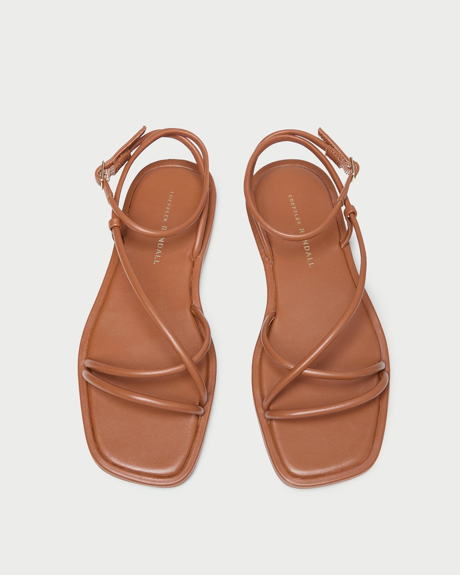 Noor Timber Leather Flat Sandal