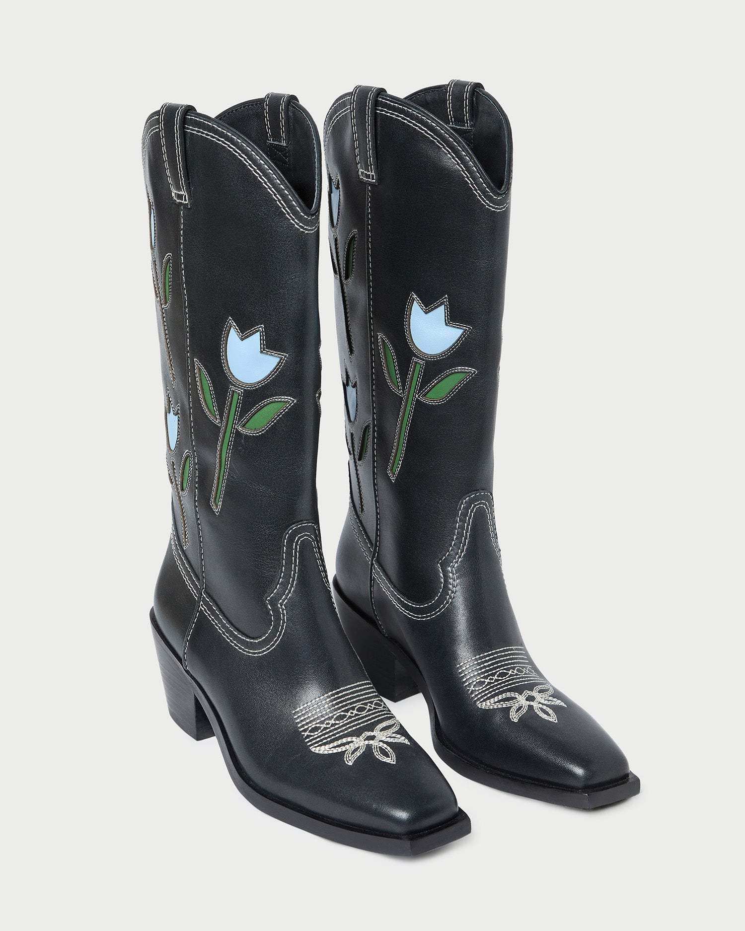 Wilder Black Tulip Leather Boot