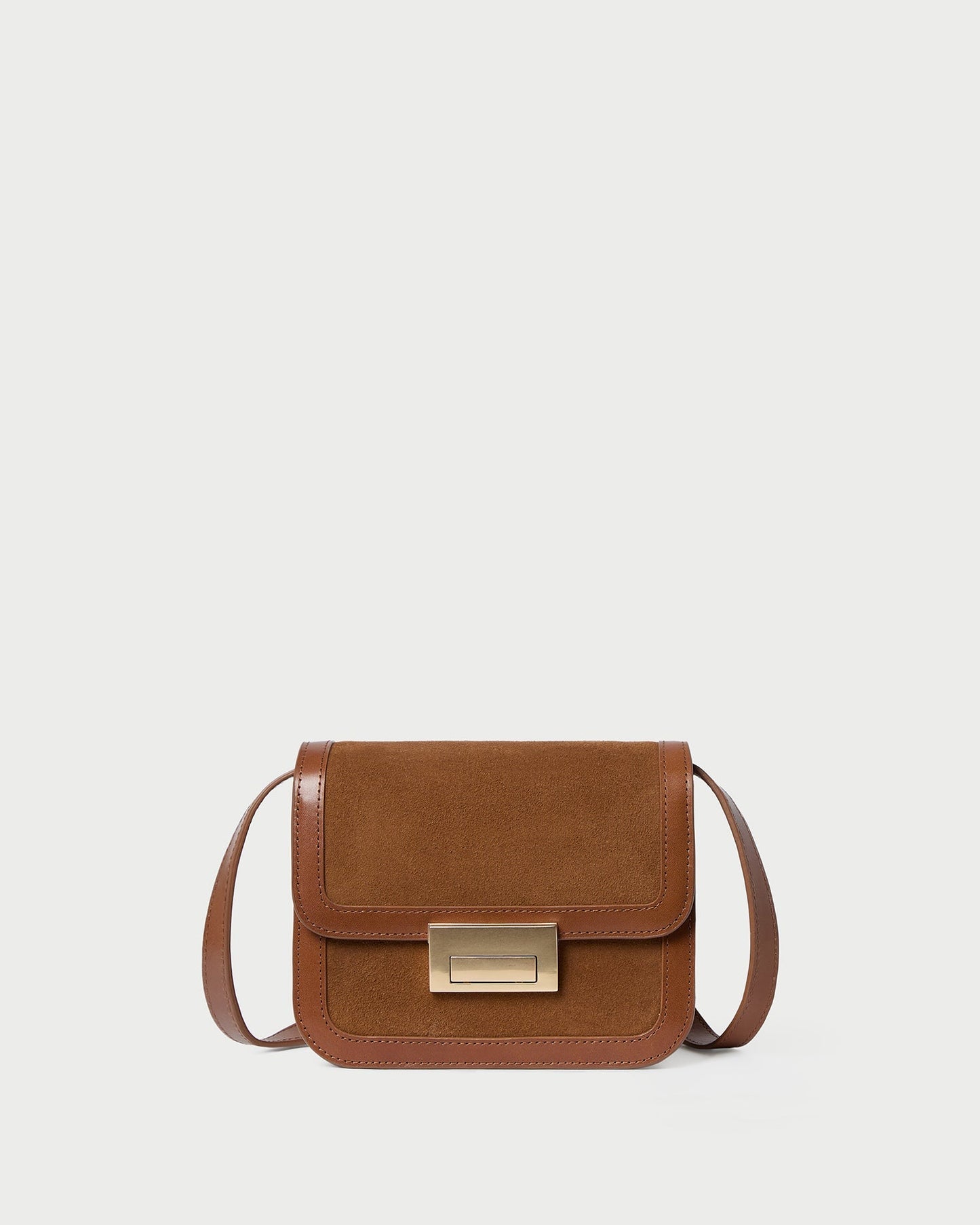 Desi Cacao Suede/Leather Crossbody