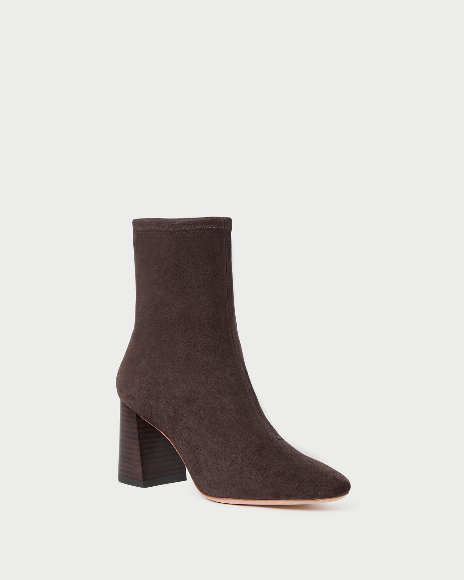 Elise Brown Suede Stretch Bootie