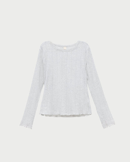 Lolo Pointelle Long-Sleeve Tee
