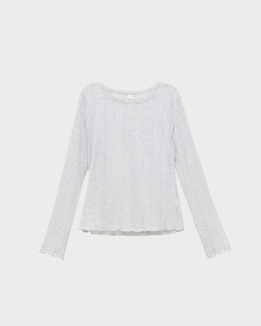 Lolo Pointelle Long-Sleeve Tee