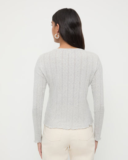 Lolo Pointelle Long-Sleeve Tee