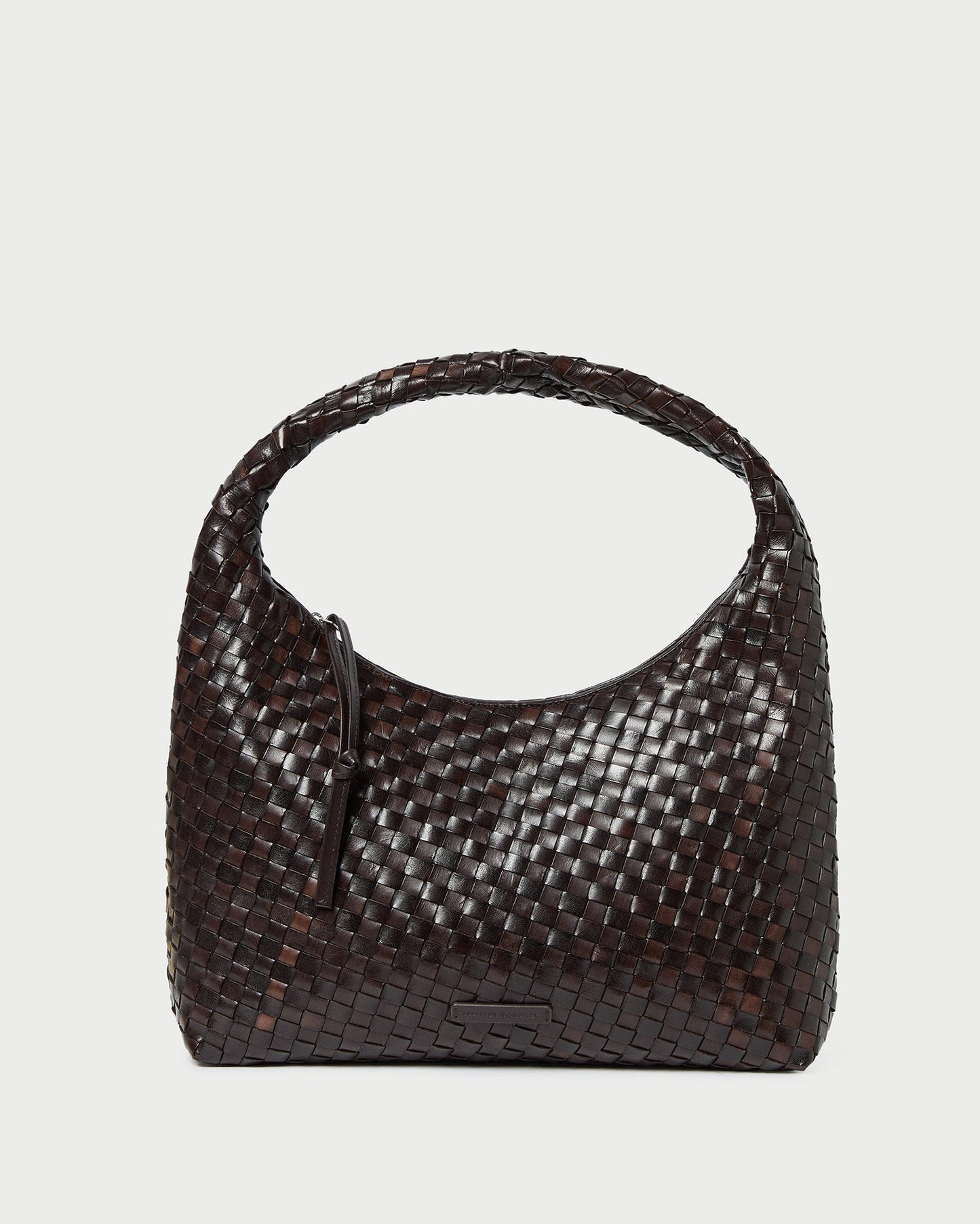 Willow Chocolate Woven Hobo Bag