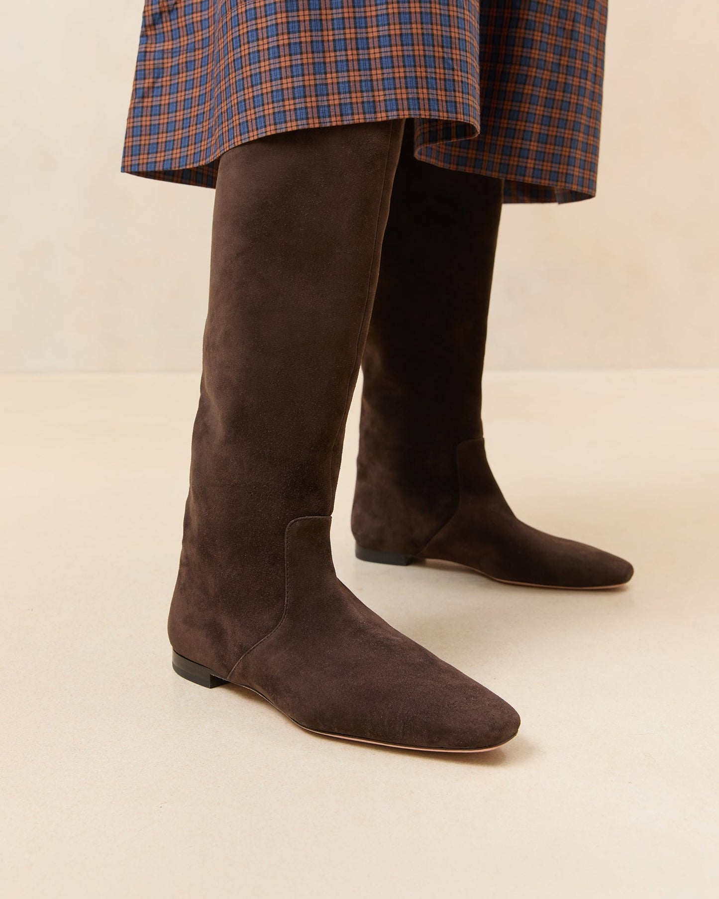 Lillian Brown Suede Tall Boot