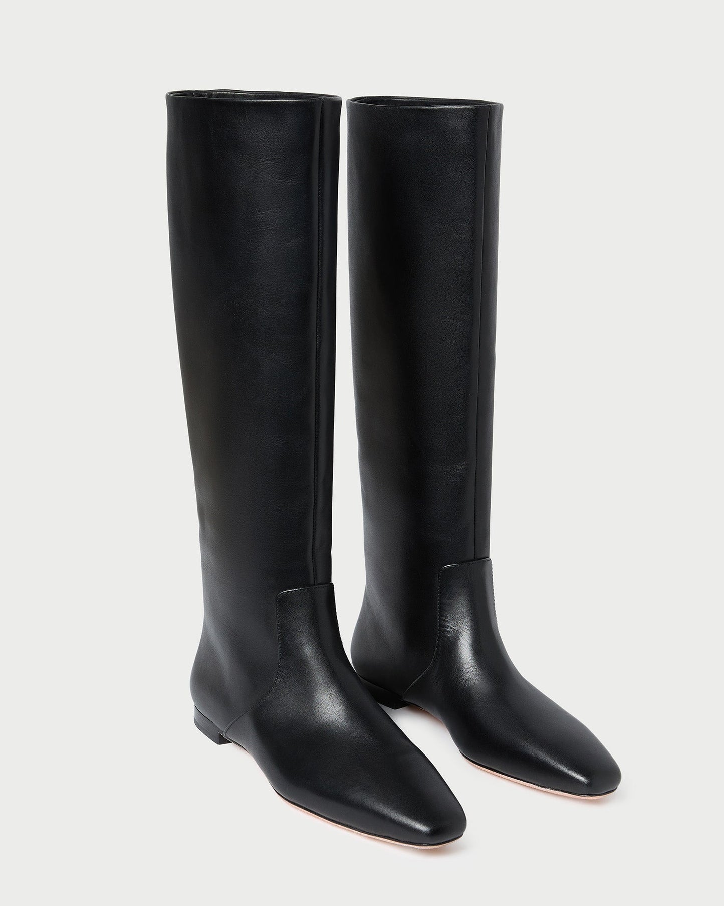 Lillian Black Leather Tall Boot