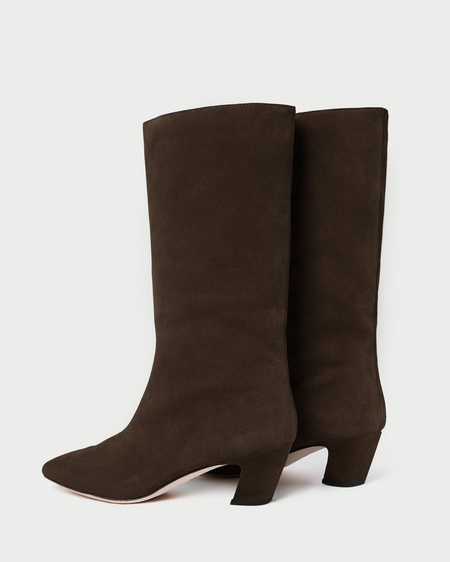 Cleo Brown Suede Mid-Calf Boot