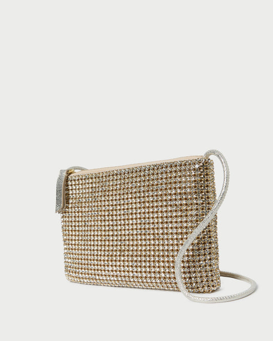 Yasmine Gold Diamanté Crossbody