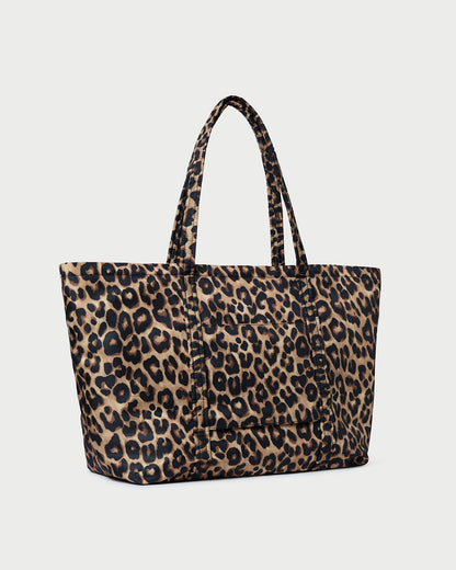 Dina Leopard Travel Tote