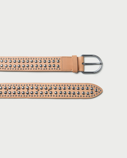 Isaac Honey/Silver Studded Belt