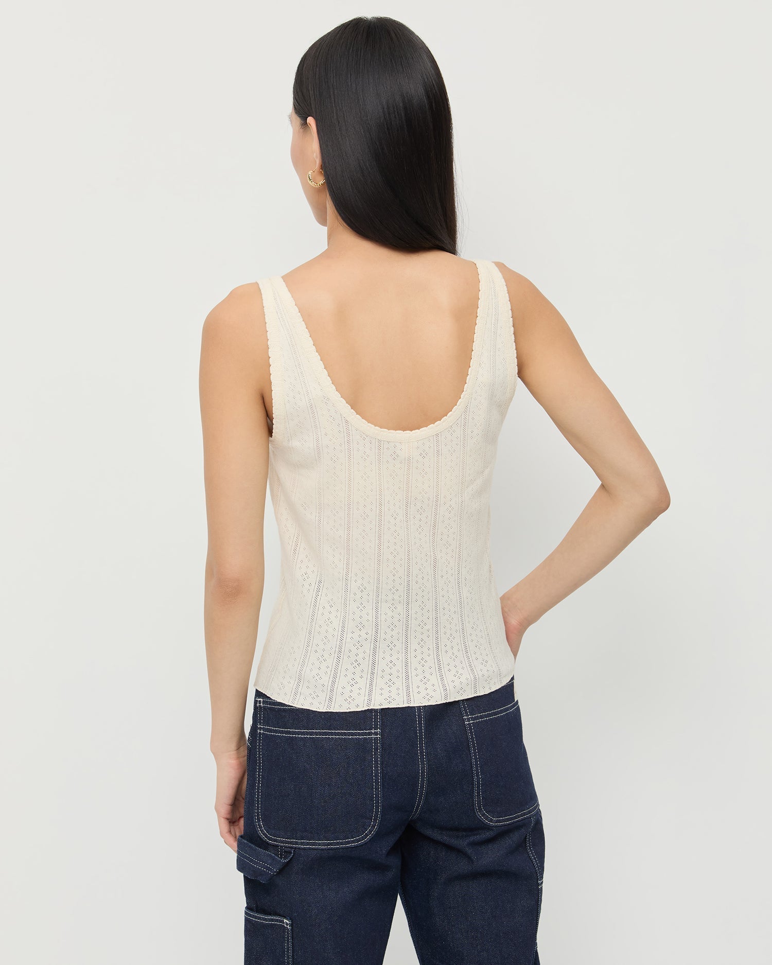 Rylee Pointelle Tank Top