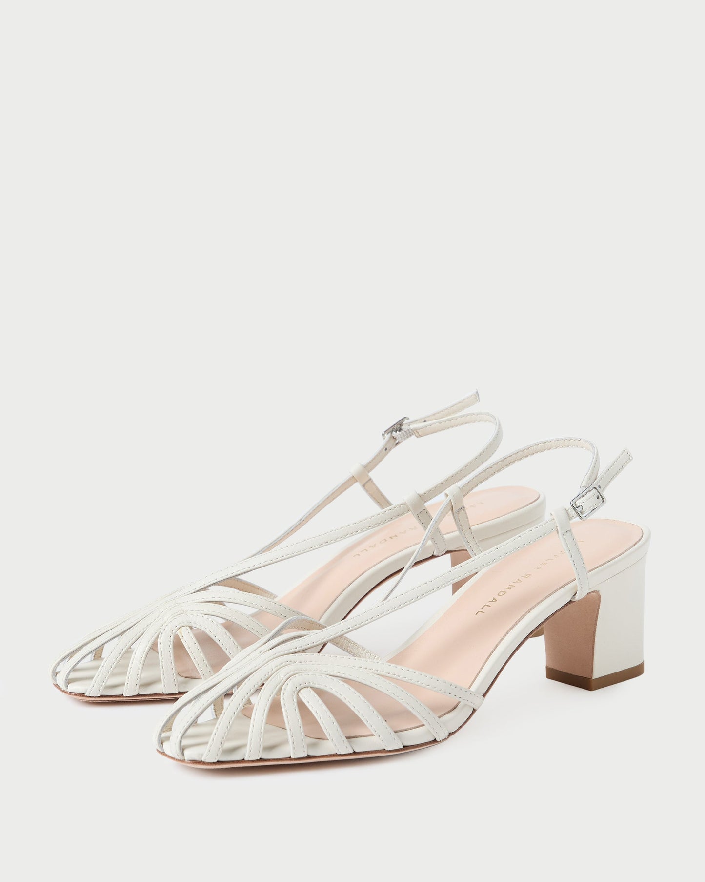 Priscilla Cream Heeled Sandal